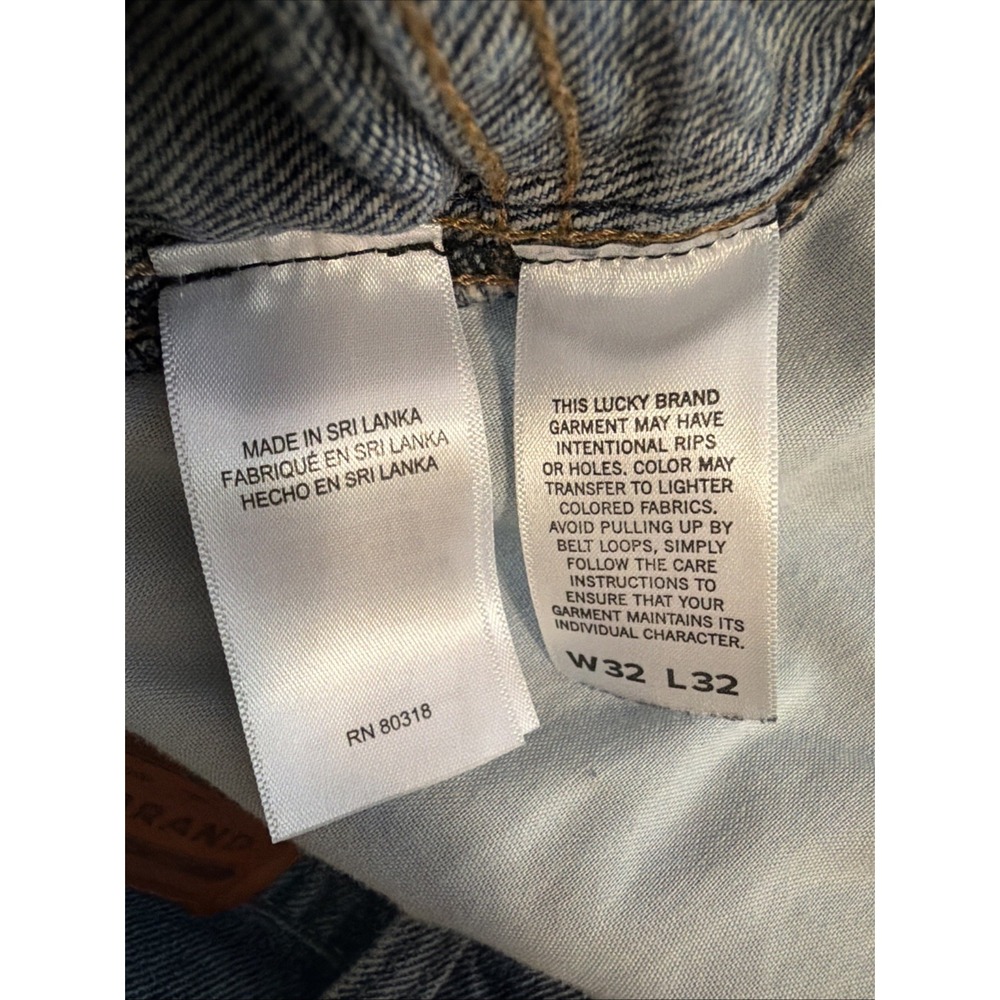 Lucky Brand Denim CARPENTER Jeans Men's 32x32 Wide Leg Relaxed Straight, HEAVY - Picture 13 of 14